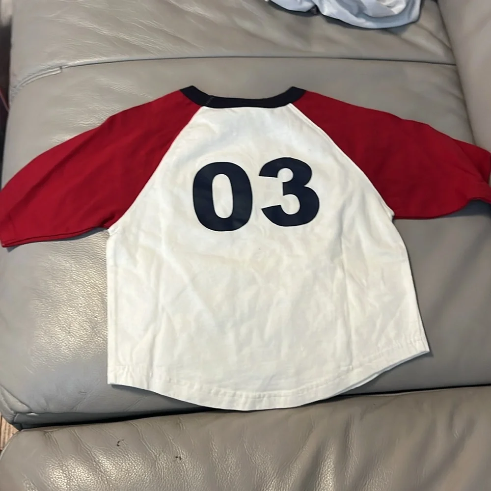 Gymboree Boys Baseball Jersey Raglan Tee 2T NWT